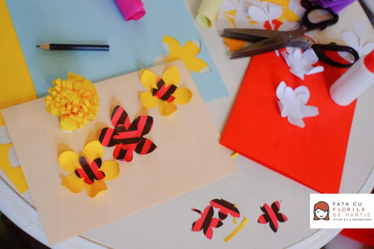 atelier creativ DIY copii adulti Circul Magic flori de hartie Bernschutz Bucuresti (14)